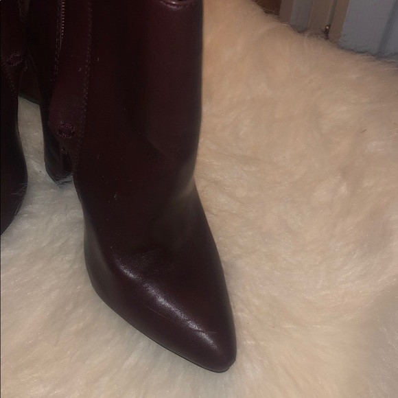 Wine color booties - Picture 2 of 6